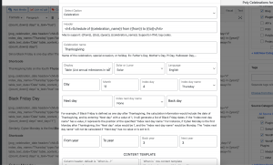 Celebrations plugin for WordPress