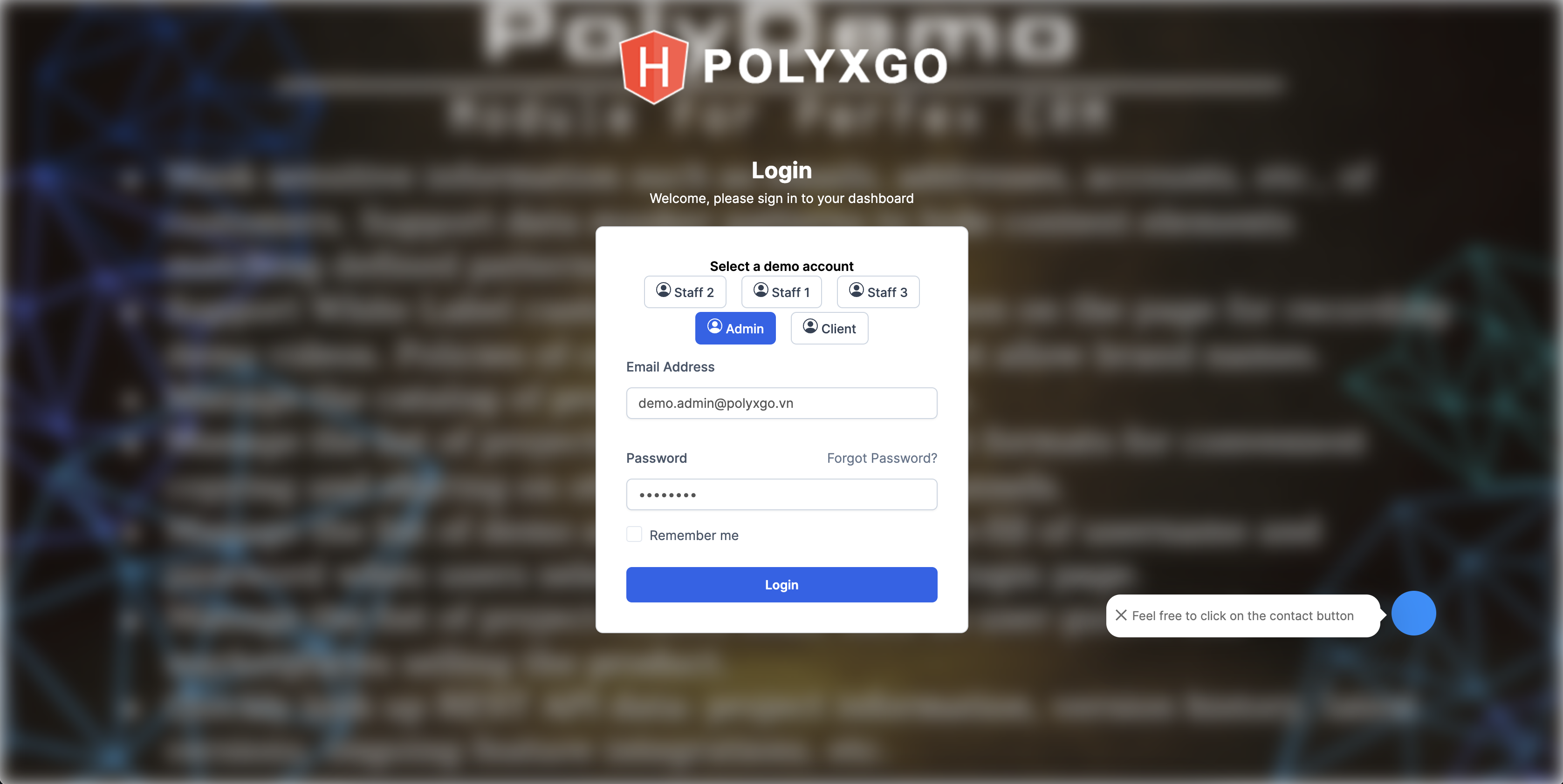 Custom Login Page for PerfexCRM